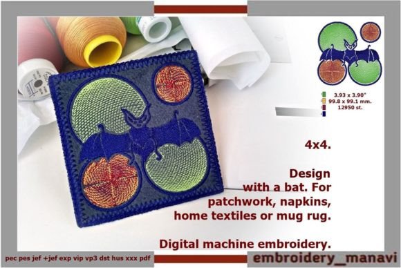 A Bat Embroidery Design: Practical Review for Makers