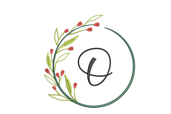 Monogram O: A Floral Review for Real Embroidery Projects