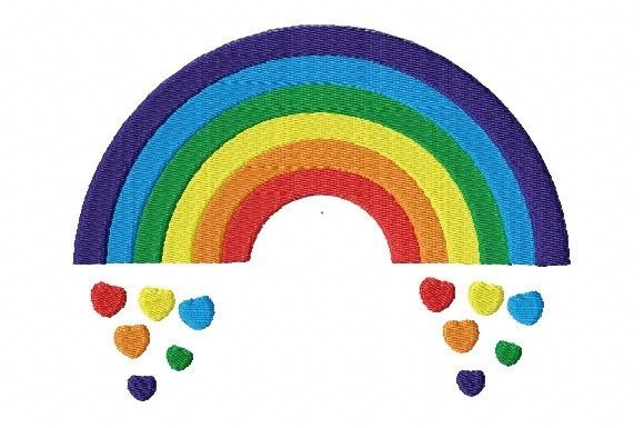 Rainbow with Falling Hearts: A Designer’s Review
