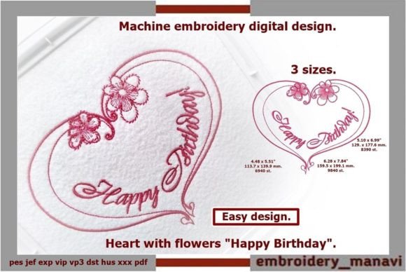 Review: Heart with Flowers Happy Birthday for Sweatshirts