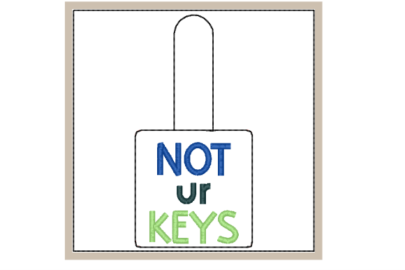 Review: In the Hoop Key Fob - Not Ur Keys