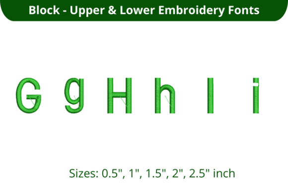 Reviewing Block Font GHI for Clean Embroidery